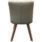 MILA TOP GRAIN LEATHER SWIVEL DINING CHAIR IN MOCHA - MyChocolateWood