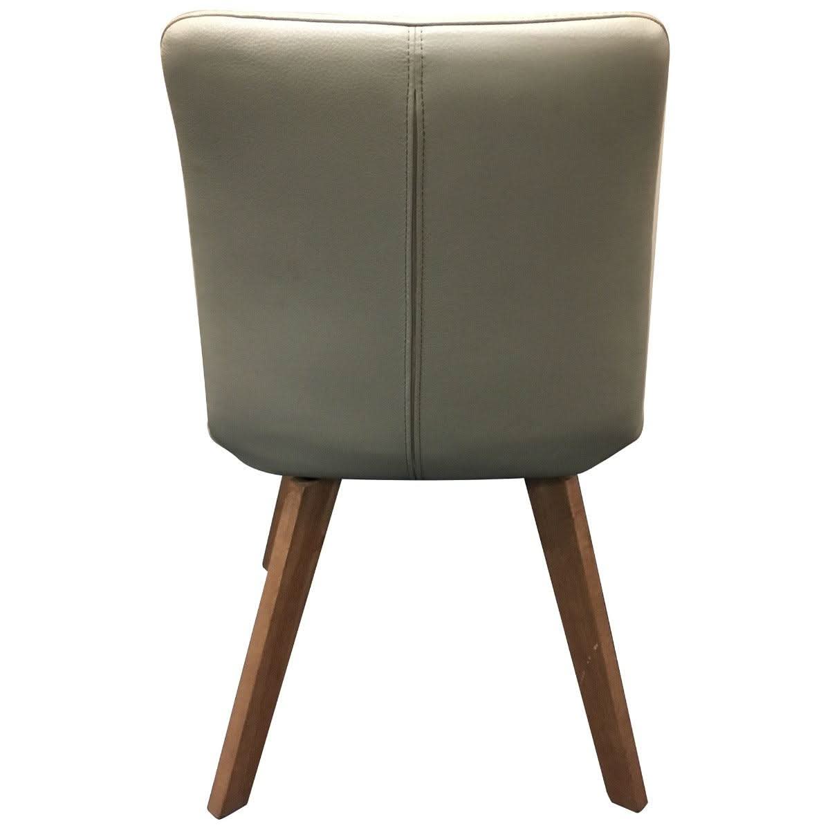 MILA TOP GRAIN LEATHER SWIVEL DINING CHAIR IN MOCHA - MyChocolateWood