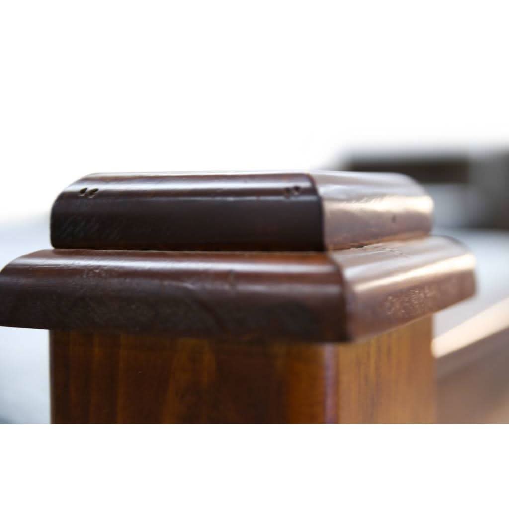 MILLER SOLID HARDWOOD QUEEN BED BLACKWOOD COLOUR - MyChocolateWood