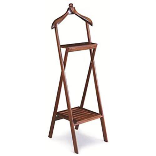 MIRAGE SOLID MAHOGANY FOLDABLE VALET STAND IN MAHOGANY - MyChocolateWood