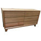 MIRANDA 6 DRAWER DRESSER/ 6 DRAWER CHEST OF DRAWERS IN TASSIE OAK CLEAR LACQUER MADE TO ORDER IN AUSTRALIA - MyChocolateWood