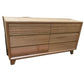 Miranda 6-Drawer Dresser in Solid Victorian Ash, Non-Toxic - Chocolate Wood