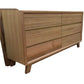 Miranda 6-Drawer Dresser in Solid Victorian Ash, Non-Toxic - Chocolate Wood