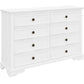 MIRIBELLE ACACIA WOOD KING SIZE BED + DRESSER + MIRROR + 2 X BEDSIDE TABLES PACKAGE DEAL - MyChocolateWood