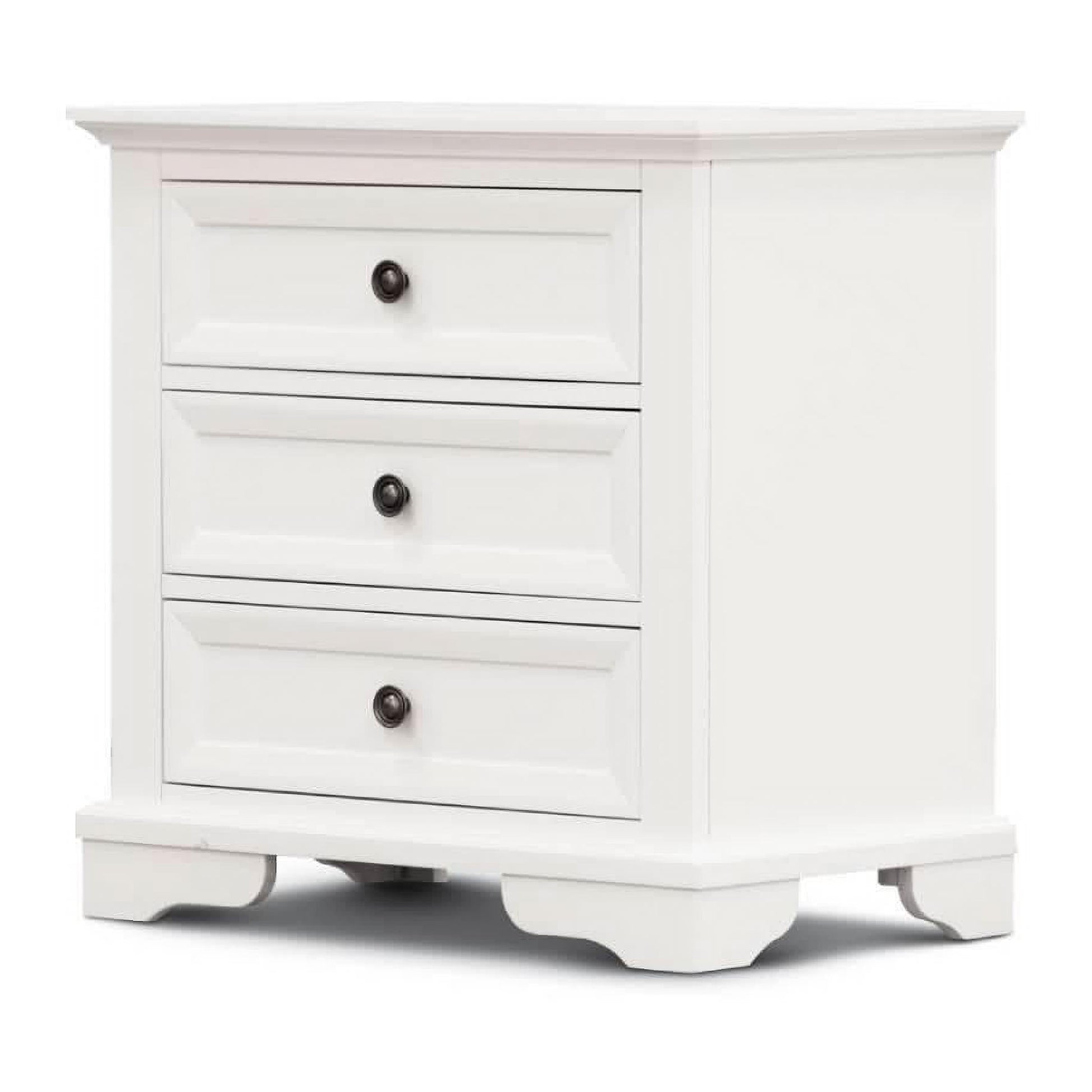 Miribelle King Bed, Tallboy & 2 Bedside Tables Package - Chocolate Wood
