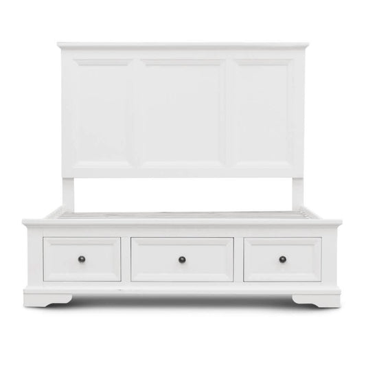 MIRIBELLE ACACIA WOOD QUEEN SIZE BED + TALLBOY + 2 X BEDSIDE TABLES PACKAGE DEAL - MyChocolateWood