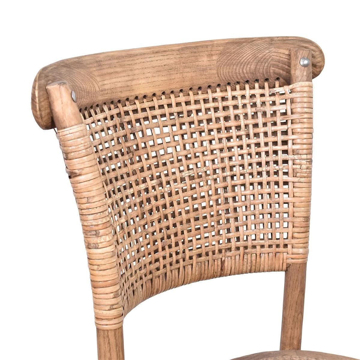 MITCHELL SOLID OAK TIMBER DINING CHAIR NATURAL - MyChocolateWood