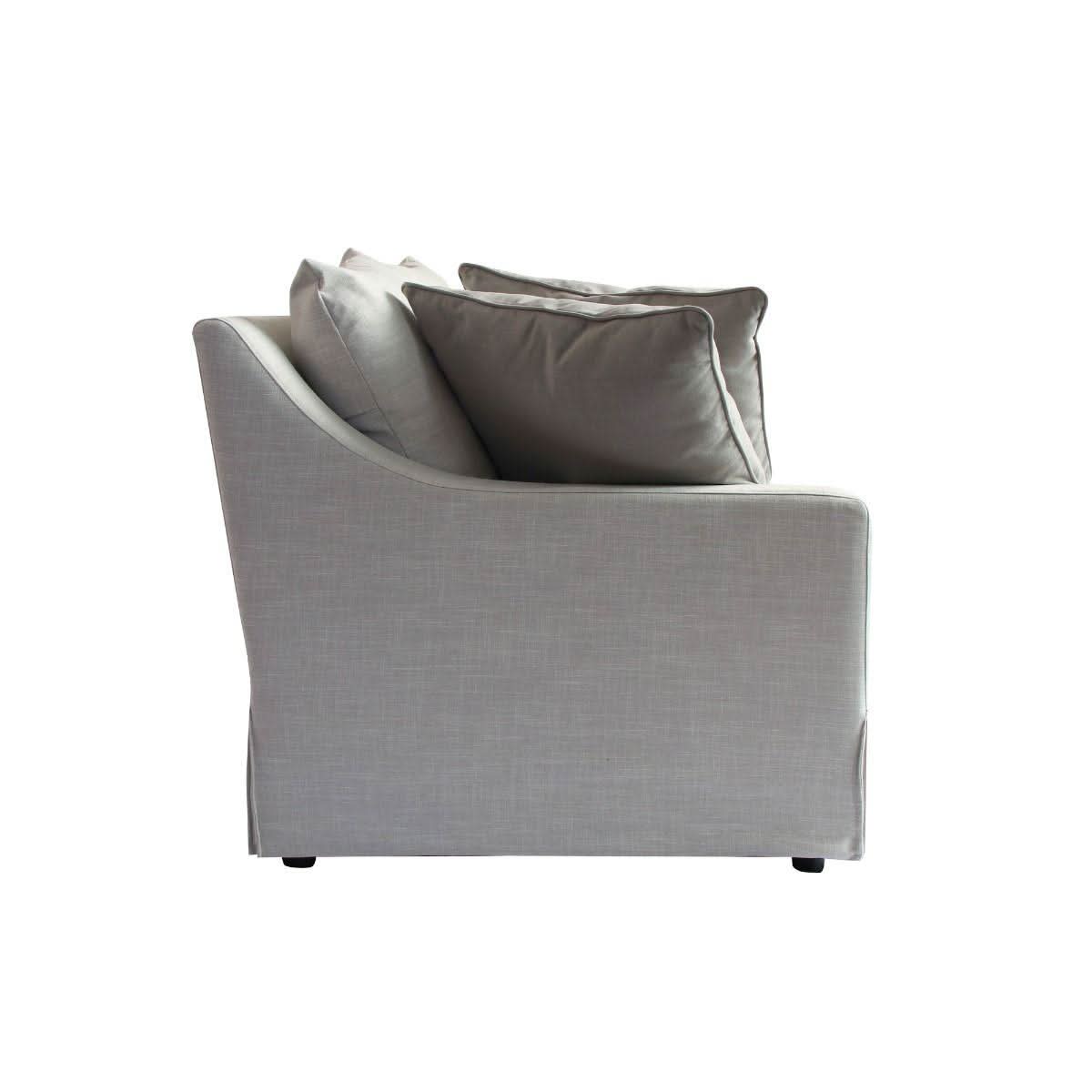 MOANA 3-SEATER HAMPTON STYLE SOFA IN BARLEY - MyChocolateWood