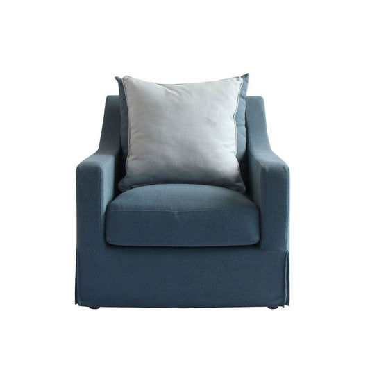 MOANA HAMPTON STYLE ARMCHAIR IN MARINE - MyChocolateWood