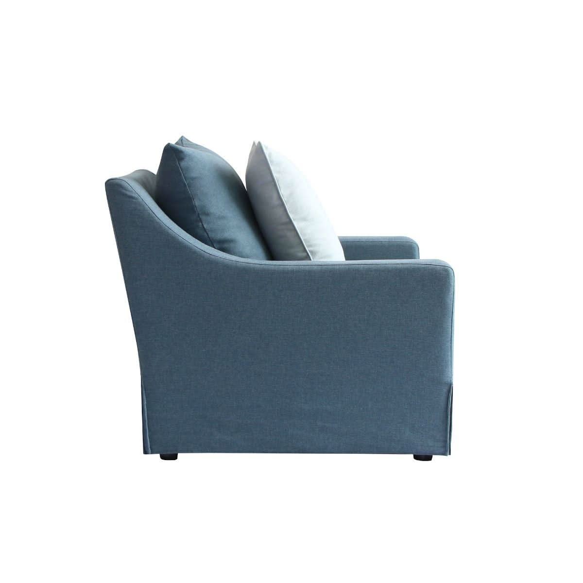 MOANA HAMPTON STYLE ARMCHAIR IN MARINE - MyChocolateWood