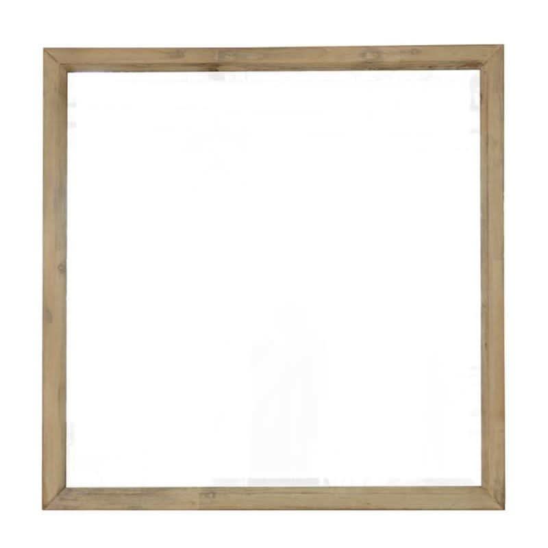 MOLLET SOLID ACACIA TIMBER MIRROR BRUSHED SMOKE - MyChocolateWood