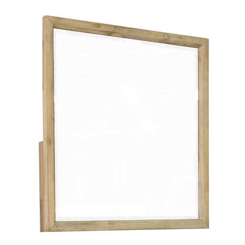 MOLLET SOLID ACACIA TIMBER MIRROR BRUSHED SMOKE - MyChocolateWood