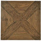 Monastery Bosquet Table Top 700mm Square - Chocolate Wood