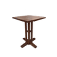 Monastery Table Top 600mm Square in Brown - Chocolate Wood