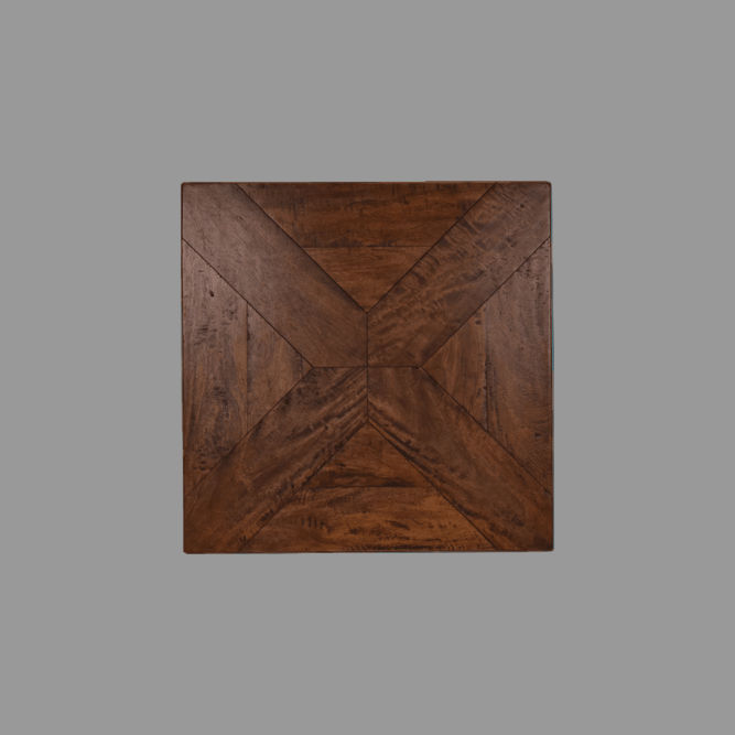 Monastery Table Top 700mm Square in Brown - Chocolate Wood
