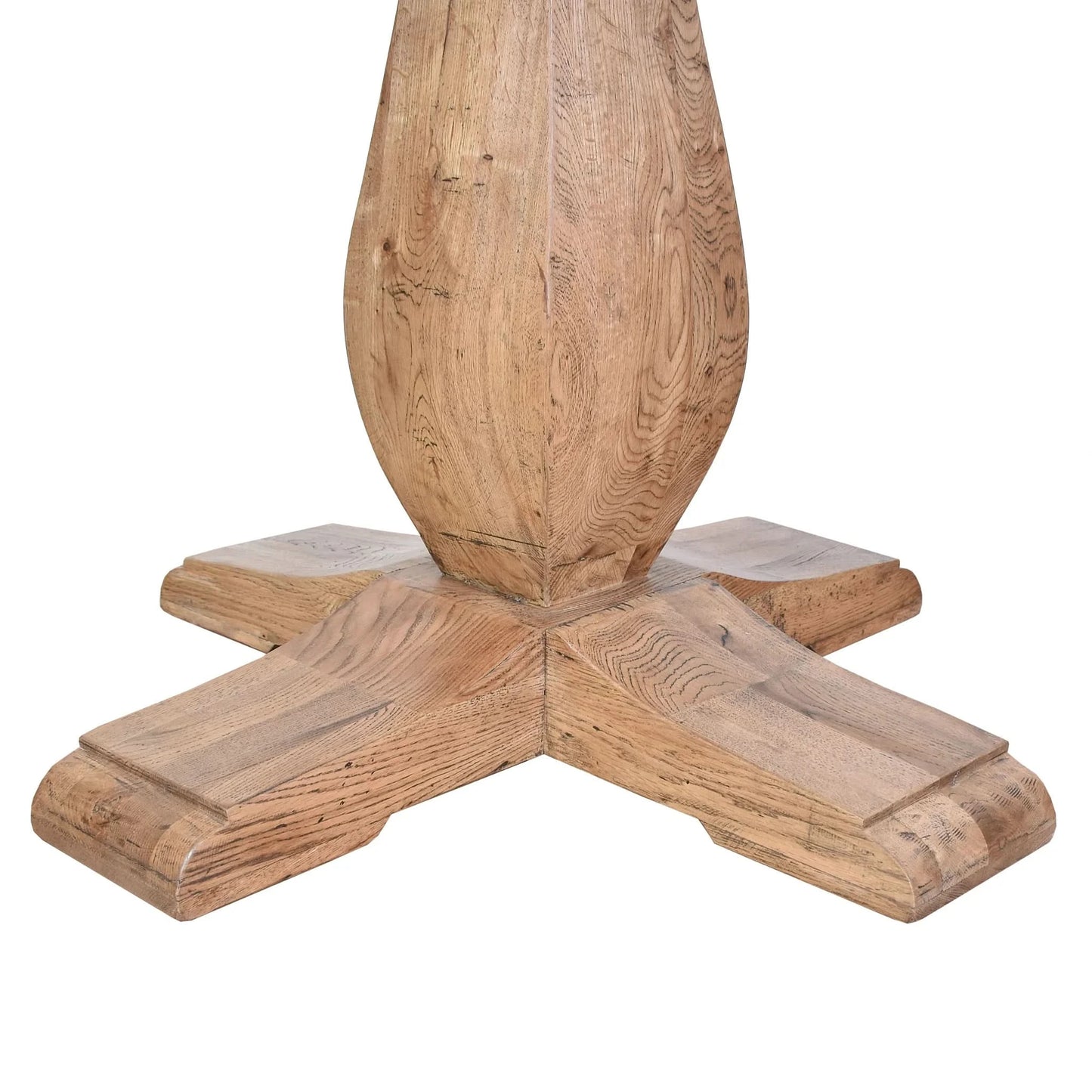 MONCLAIR ROUND SOLID OAK DINING TABLE WITH PEDESTAL BASE 150CM - MyChocolateWood