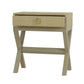 MONFORT MAHOGANY FRAME RAFFIA 1 DRAWER BEDSIDE TABLE NIGHTSTAND SANDBAR - MyChocolateWood