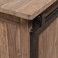 MORIAH SOLID RECLAIMED ELM TRACK SLIDING DOOR BUFFET BLACK & NATURAL - MyChocolateWood