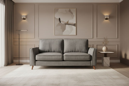 MORNAY FABRIC 2-SEATER SOFA ANTHRACITE COLOUR - MyChocolateWood