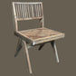 MORO RECLAIMED ELM DINING CHAIR PARQUETRY PATTERNED SEAT - MyChocolateWood