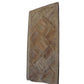 MORO RECYCLED ELM RUSTIC DINING TABLE PARQUETRY TOP 150CM - MyChocolateWood