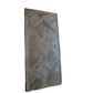 MORO RECYCLED ELM RUSTIC DINING TABLE PARQUETRY TOP 150CM - MyChocolateWood