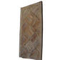 MORO RECYCLED ELM RUSTIC DINING TABLE PARQUETRY TOP 150CM - MyChocolateWood
