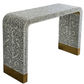 MOTHER OF PEARL MONOCHROME ELEGANCE CONSOLE TABLE - MyChocolateWood