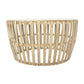 Mowgli Solid Mango Wood Round Coffee Table in Driftwood Whitewash - Chocolate Wood