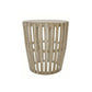 MOWGLI SOLID MANGO WOOD ROUND LAMP/SIDE TABLE IN A DRIFTWOOD WHITEWASH FINISH - MyChocolateWood