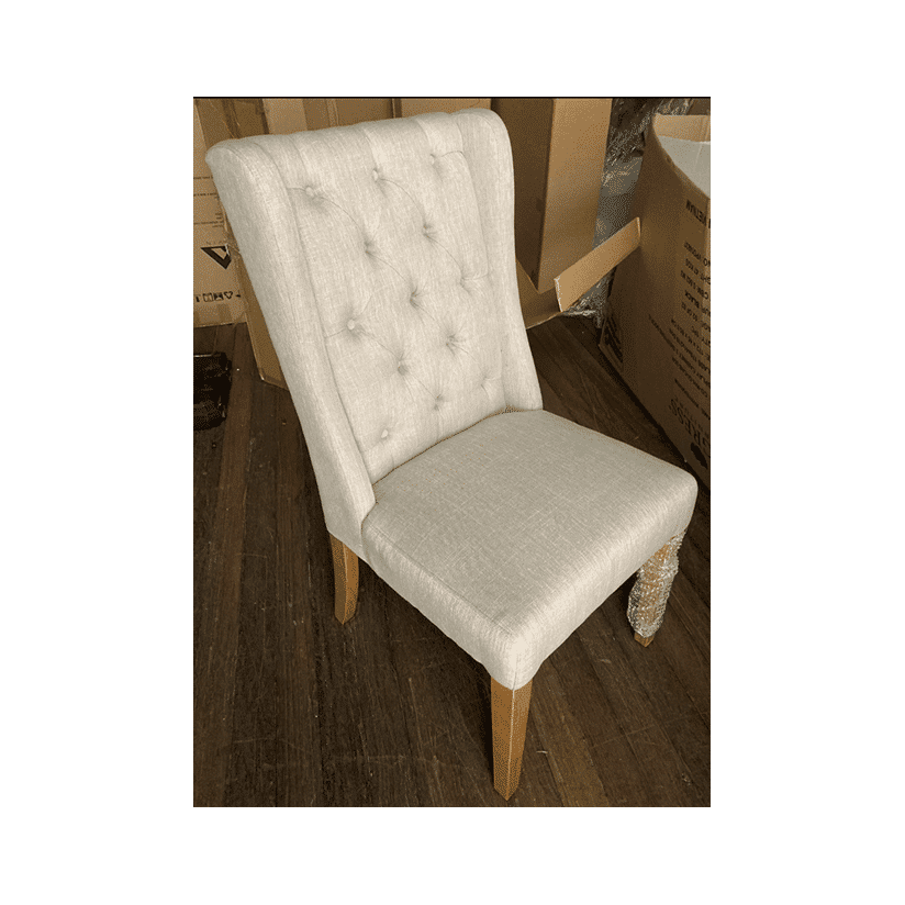 MUSKAT FRENCH PROVINCIAL/HAMPTON DINING CHAIR IN FLAXEEN - MyChocolateWood
