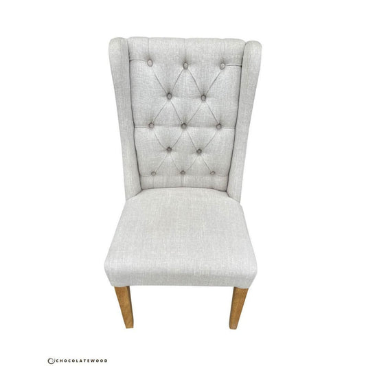 MUSKAT FRENCH PROVINCIAL/HAMPTON DINING CHAIR IN FLAXEEN