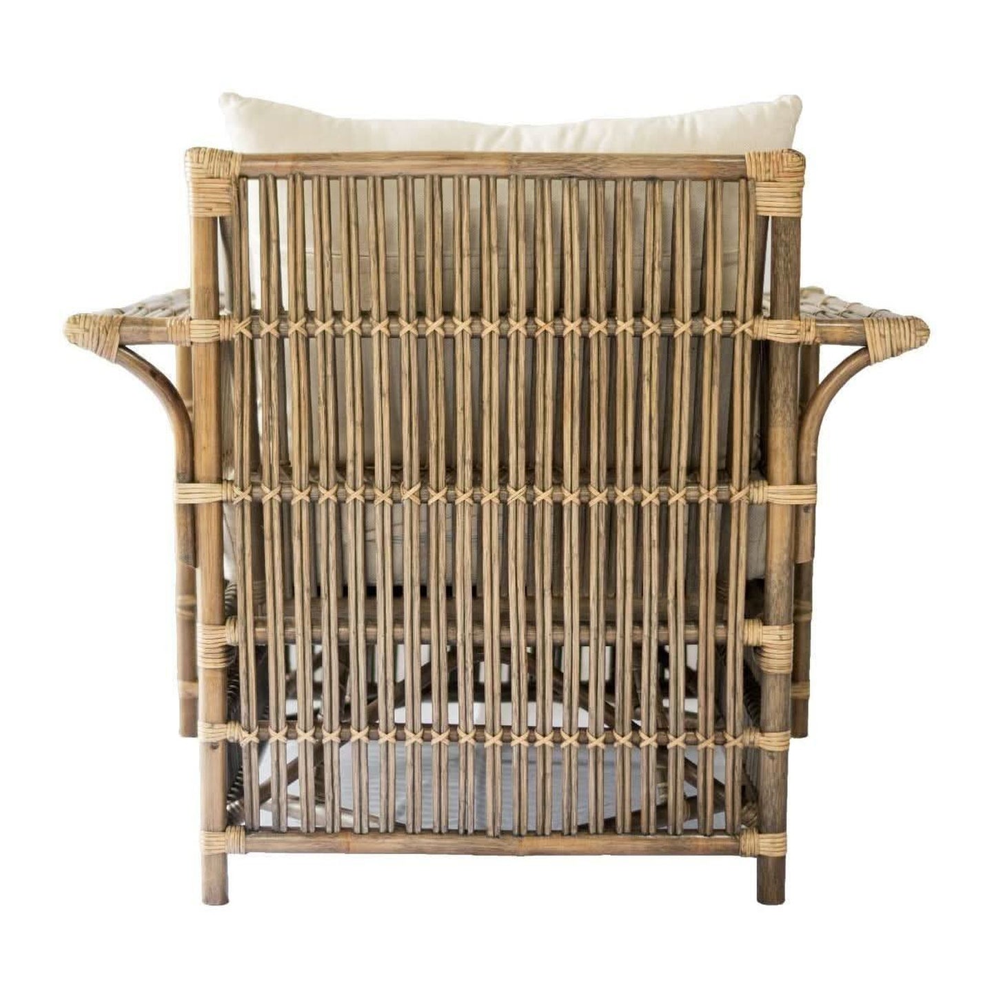 NAPOLI HAMPTONS STYLE RATTAN ARMCHAIR IN ANTIQUE HONEY