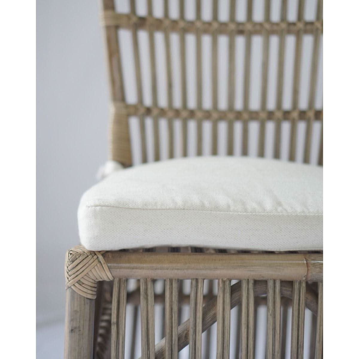NAPOLI HAMPTONS STYLE RATTAN DINING CHAIR IN ANTIQUE HONEY - MyChocolateWood