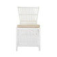 NAPOLI HAMPTONS STYLE RATTAN DINING CHAIR IN SOLID WHITE - MyChocolateWood