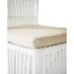 Napoli Hamptons Style Rattan Dining Chair in Solid White - Chocolate Wood