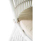Napoli Hamptons Style Rattan Dining Chair in Solid White - Chocolate Wood
