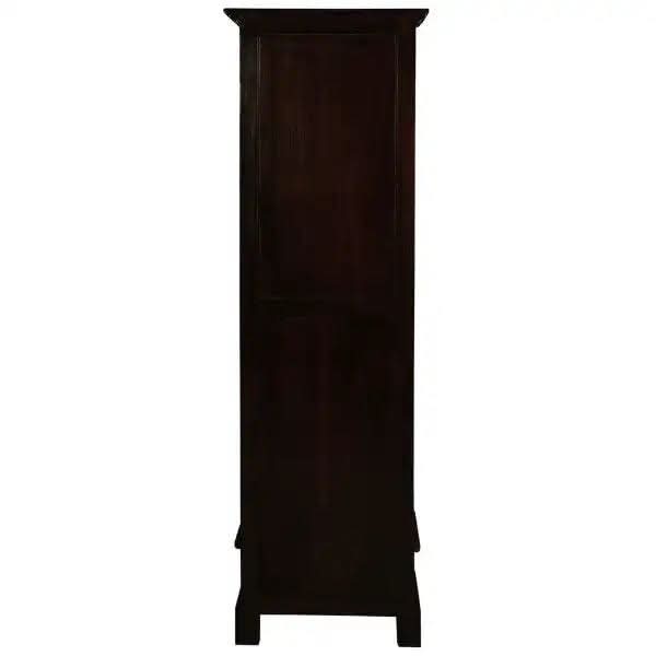 NARROW TASMANIA 1 DRAWER BOOKCASE IN CHOCOLATE FINISH - MyChocolateWood