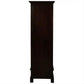 Tasmania Solid Mahogany Narrow 1 Drawer Bookcase in Chocolate - Chocolate Wood