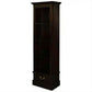 Tasmania Solid Mahogany Narrow 1 Drawer Bookcase in Chocolate - Chocolate Wood