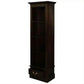 Tasmania Solid Mahogany Narrow 1 Drawer Bookcase in Chocolate - Chocolate Wood