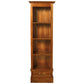 Tasmania Solid Mahogany Narrow 1 Drawer Bookcase in Light Pecan - Chocolate Wood