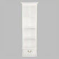 Tasmania Solid Mahogany Narrow 1 Drawer Bookcase in White - Chocolate Wood