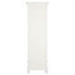 Tasmania Solid Mahogany Narrow 1 Drawer Bookcase in White - Chocolate Wood
