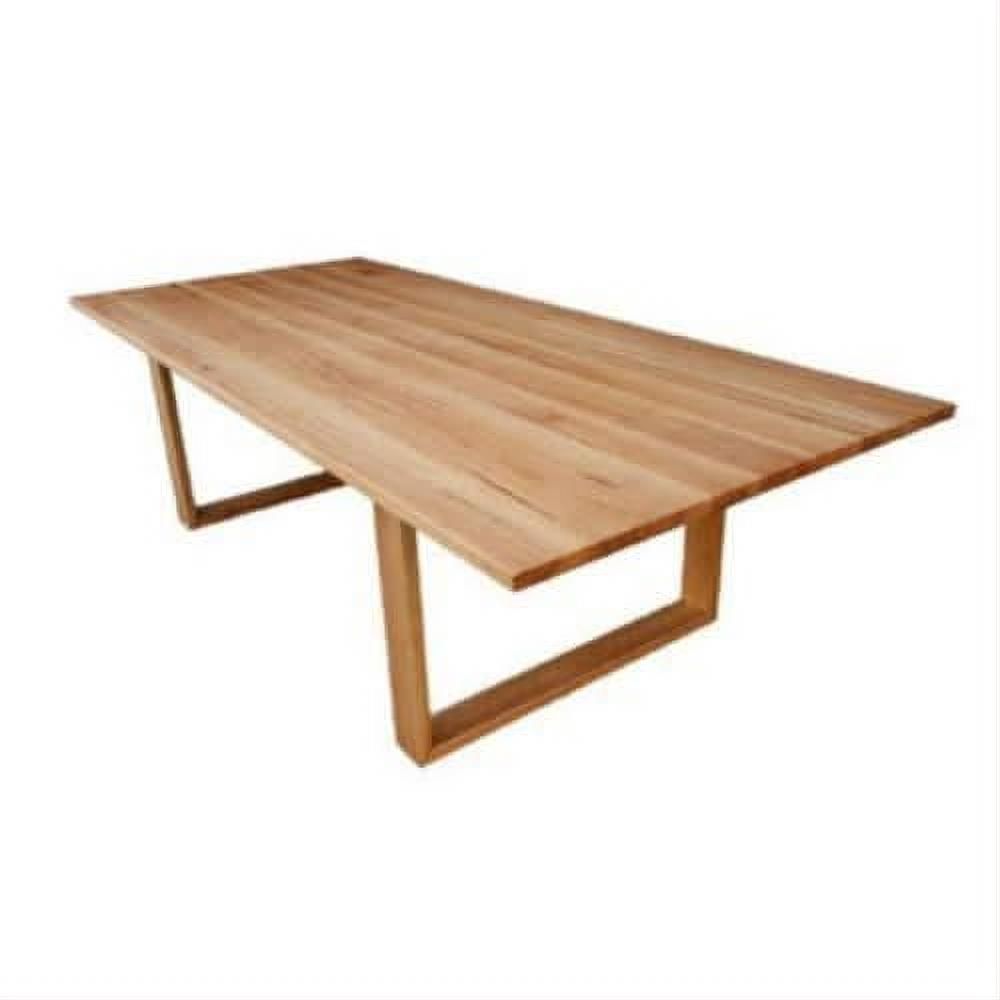 Nell 8-Seater Dining Table 240cm in Solid Victorian Ash - Chocolate Wood