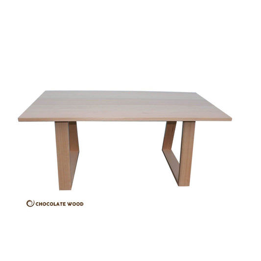 NELL SOLID TASSIE OAK HARDWOOD 6-SEATER DINING TABLE - MyChocolateWood