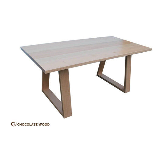 NELL SOLID TASSIE OAK HARDWOOD 6-SEATER DINING TABLE