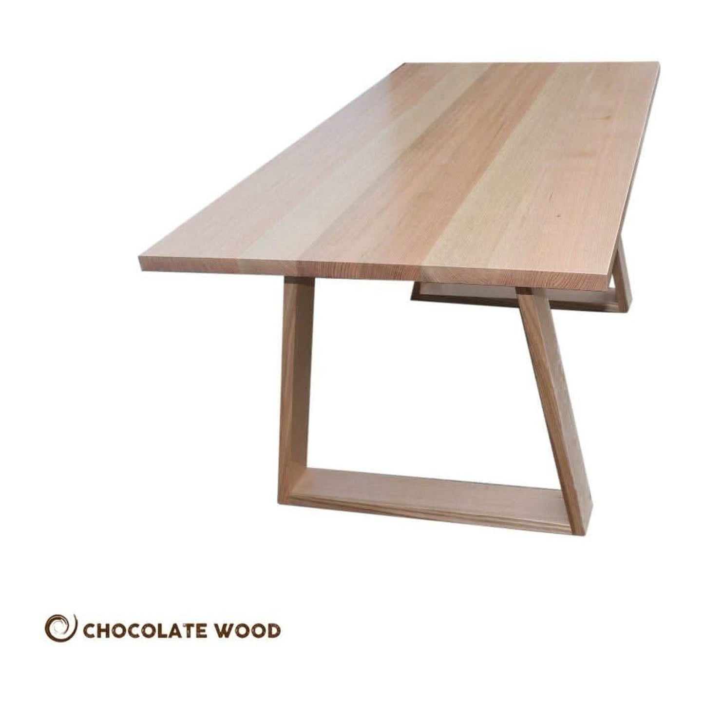 NELL SOLID TASSIE OAK HARDWOOD 6-SEATER DINING TABLE