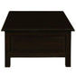 NERIN SOLID MAHOGANY 4 DRAWERS RECTANGULAR COFFEE TABLE IN CHOCOLATE - MyChocolateWood