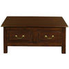 NERIN SOLID MAHOGANY 4 DRAWERS RECTANGULAR COFFEE TABLE IN MAHOGANY